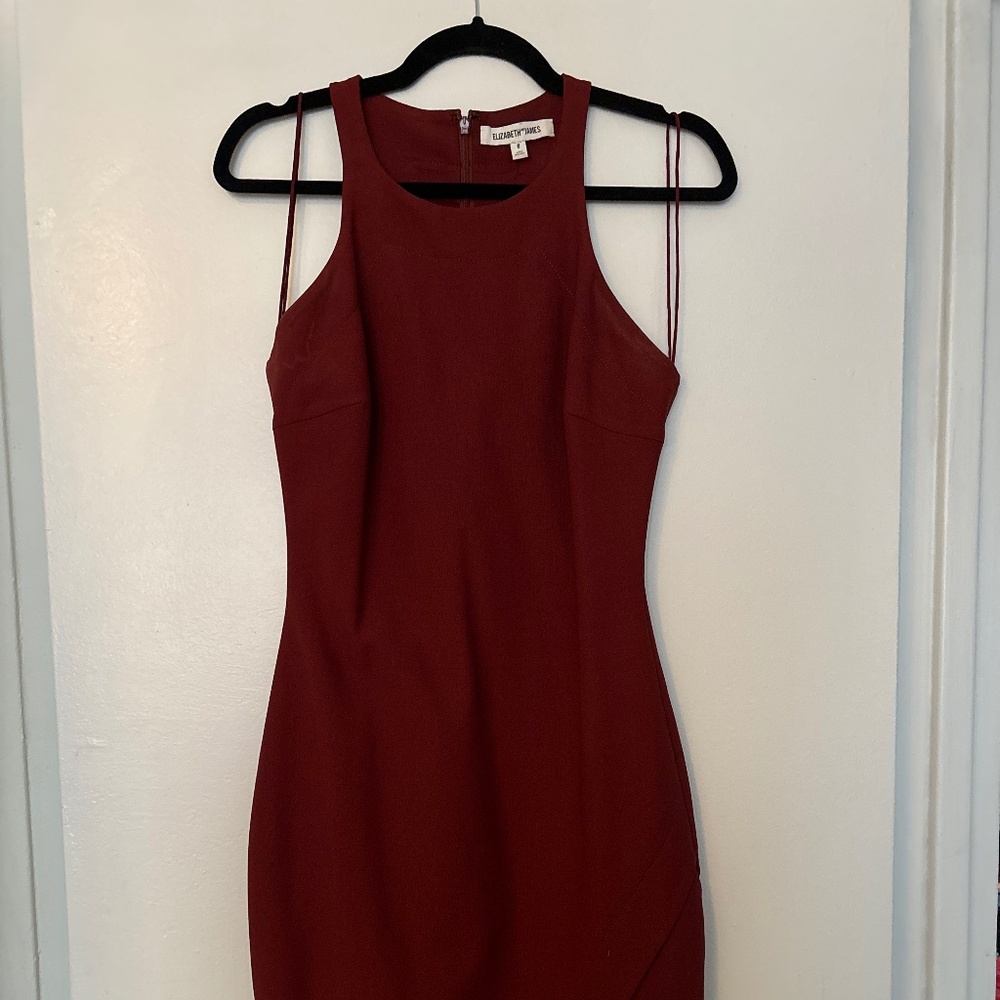 Elizabeth and James red dress